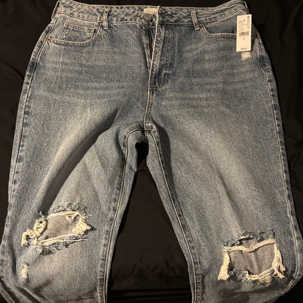 PacSun Blue Distressed Ankle Jeans